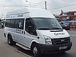 Бесплатный автобус Genser в пункт аренды автомобилей АрендаАвто-бсл на Новорязанском шоссе